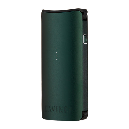 Green Miqro-C vaporizer against a white background.