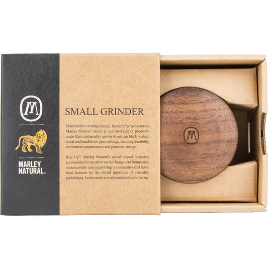 The Small Marley Natural Grinder inside it's box.