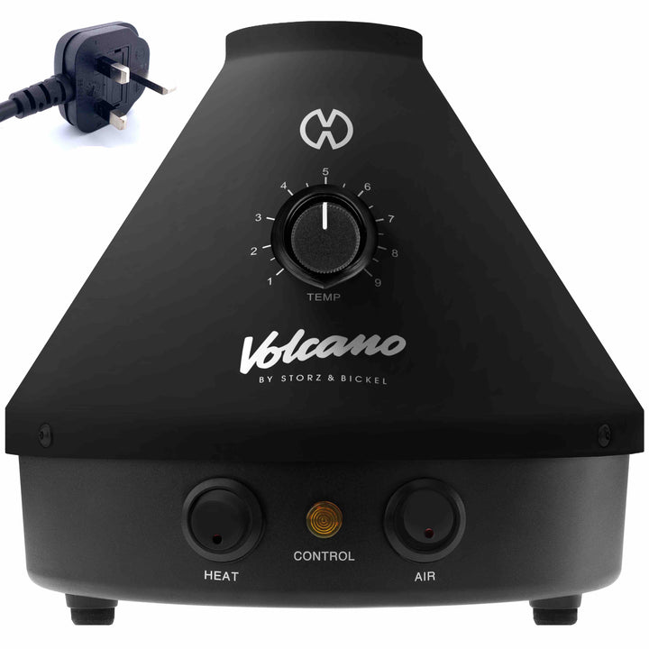 Volcano classic onyx black UK IE plug