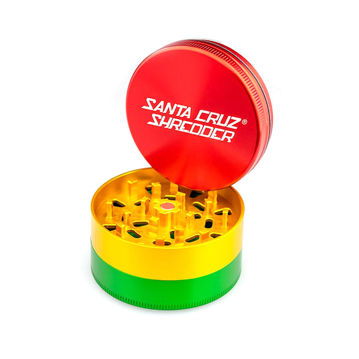 A look inside the Rasta coloured 3 piece Santa Cruz Shredder.